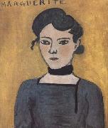 Henri Matisse Portrait of Marguerite (mk35) oil painting reproduction